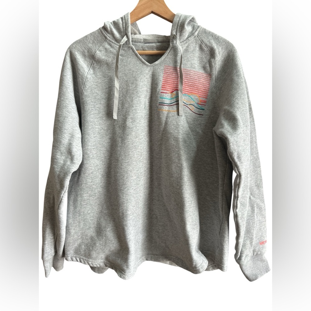 MERRELL Foothills Midlayers Pullover Hoody in Grey Heather Women Medium